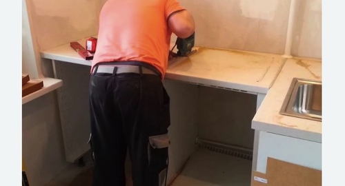 Сборка кухонного гарнитура. Анапа